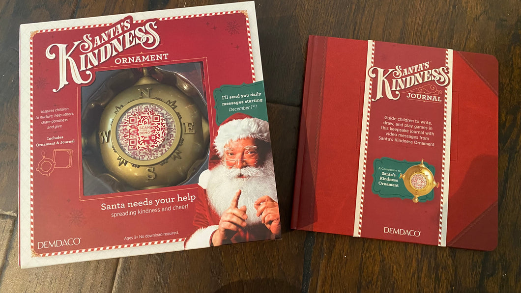 Santa's Kindness Ornament & Journal