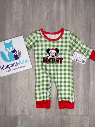 Boys Mouse Character Holiday Romper