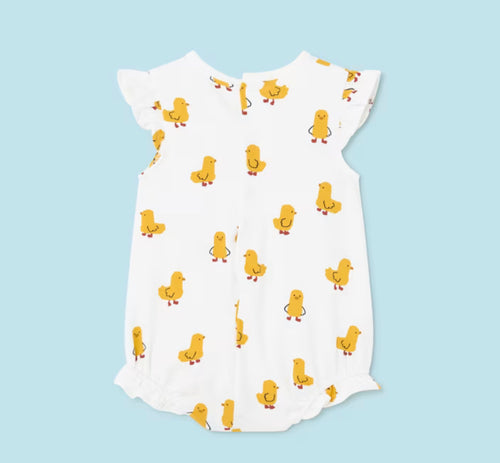 Mayoral Yellow Multi Print Ducky Romper