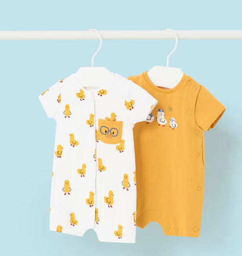 Mayoral Infant Yellow Chick Romper