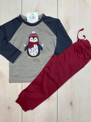 Embroidered Winter Penguin