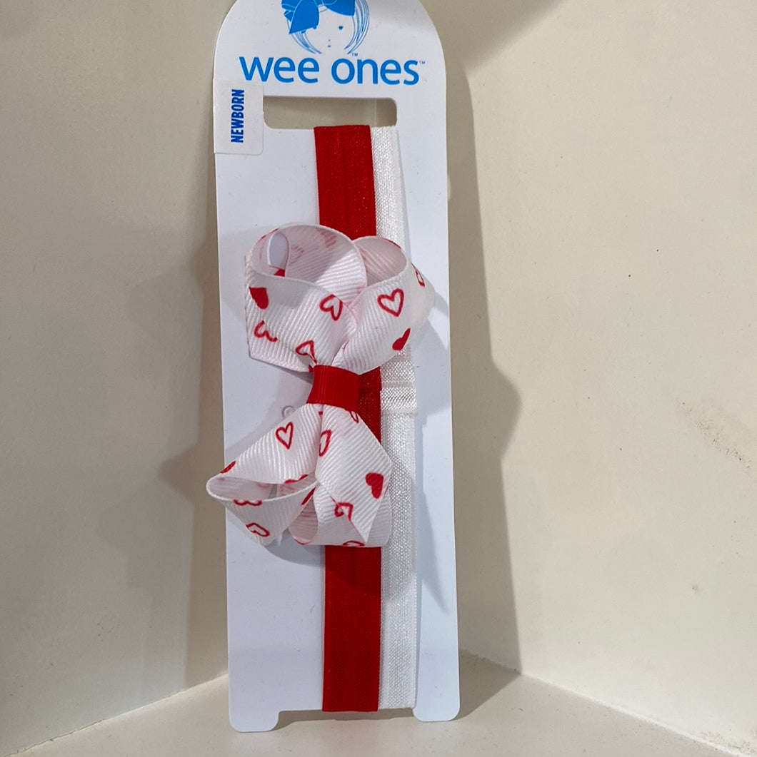 Wee Ones Heart Infant Headband and Bow