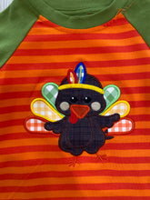 Boys Green and Orange Turkey Raglan