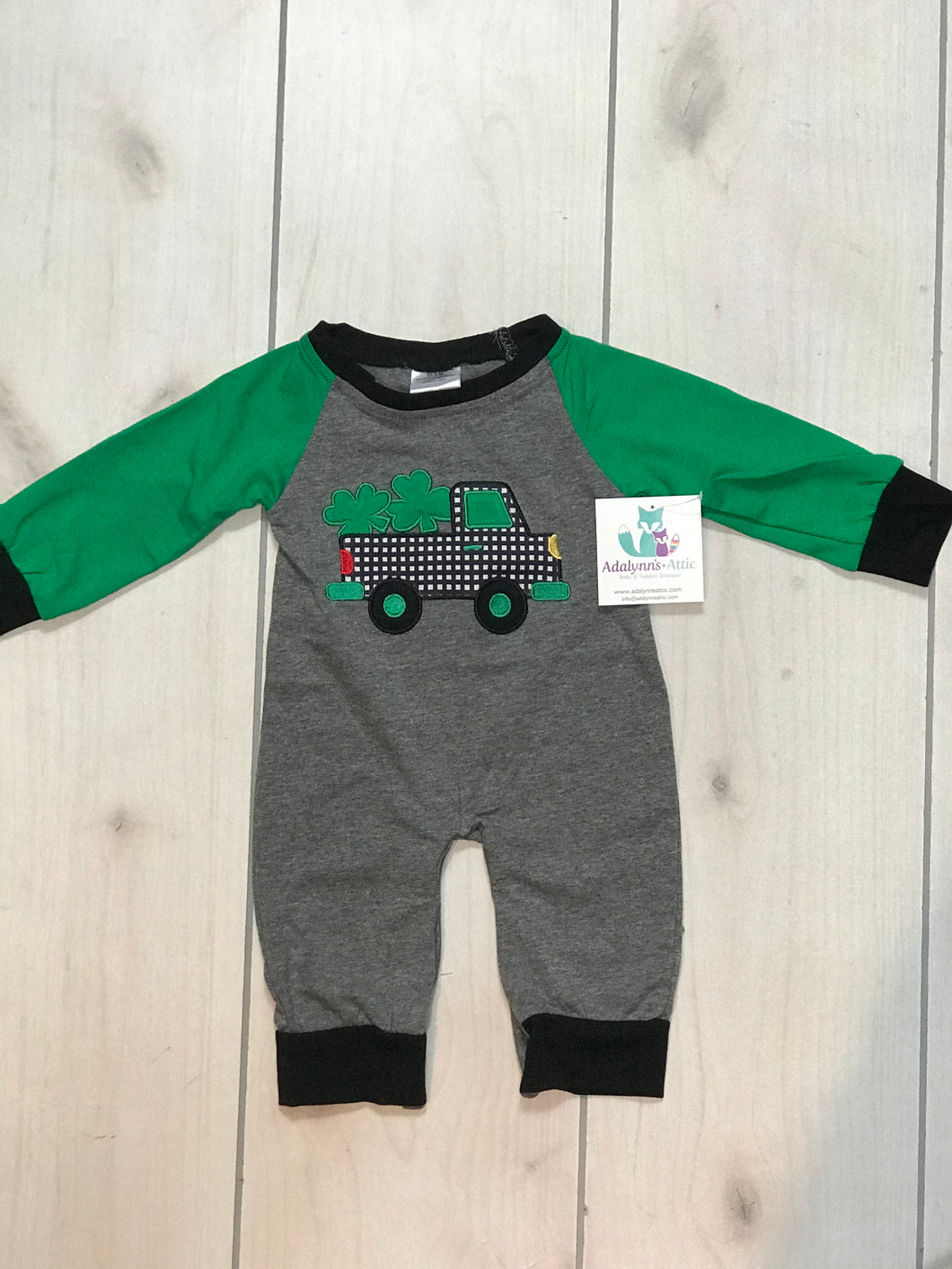 Boys St Patty’s Romper