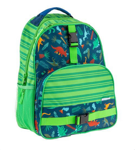 Stephen Joseph All Over Print Green Dinosaur Backpack