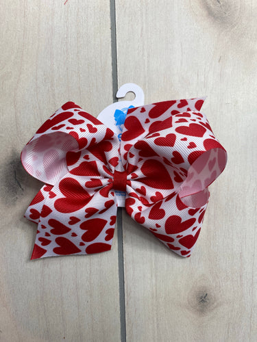 Wee Ones King Size Grosgrain Heart Bow